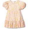 imageAmazon Essentials x Sofia Grainge Toddlers and Baby Girls Puff Sleeve DressShell Pink Ornate Paisley