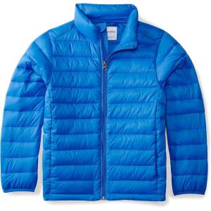 imageAmazon Essentials Boys and Toddlers Lightweight WaterResistant Packable Puffer JacketBlue