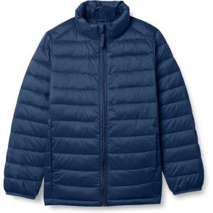 imageAmazon Essentials Boys and Toddlers Lightweight WaterResistant Packable Puffer JacketNavy