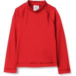 imageAmazon Essentials Boys and Toddlers Long Sleeve Rashguard TShirtBright Poppy Red