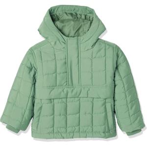 imageAmazon Essentials Boys and Toddlers Quilted Pullover JacketSage Green