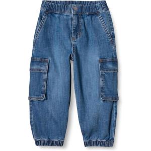 imageAmazon Essentials Boys and Toddlers Stretch Denim Cargo JeanIndigo