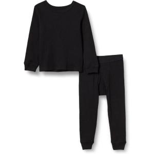 imageAmazon Essentials Boys and Toddlers Thermal Long Underwear SetBlack
