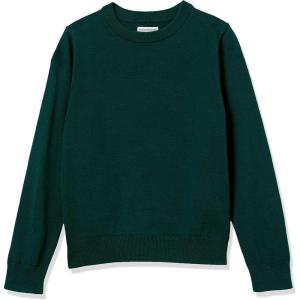 imageAmazon Essentials Boys and Toddlers Uniform Cotton Crewneck SweaterGreen