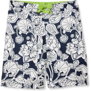 imageAmazon Essentials Boys and Toddlers Woven Board ShortNavy Folk Floral