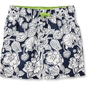 imageAmazon Essentials Boys and Toddlers Woven Swim TrunkNavy Folk Floral