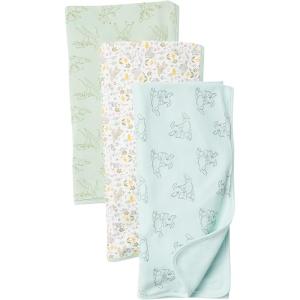 imageAmazon Essentials Disney  Marvel  Star Wars Unisex Babies Swaddle Blankets Pack of 33pack Bambi Nature