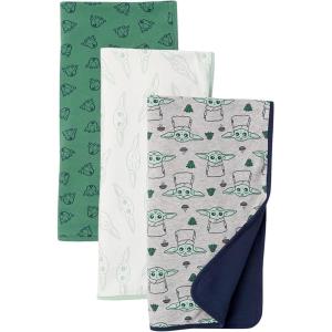 imageAmazon Essentials Disney  Marvel  Star Wars Unisex Babies Swaddle Blankets Pack of 33pack Star Wars the Child