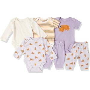 imageAmazon Essentials Unisex Babies Cotton Layette Outfit Sets Pack of 6