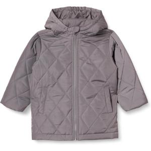 imageAmazon Essentials Unisex Kids and Toddlers Long Quilted JacketGrey