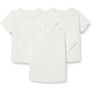 imageAmazon Essentials Unisex Toddlers and Babies Short Sleeve TShirts Pack of 3White