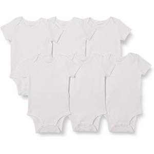 imageAmazon Essentials Unisex Toddlers and Babies ShortSleeve Bodysuits MultipacksWhite