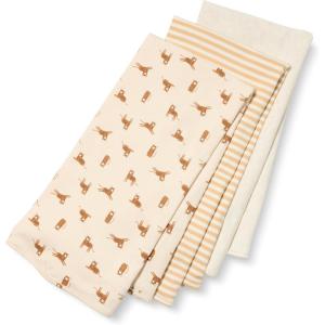 imageAmazon Essentials unisexbaby Swaddle BlanketsOatmeal HeatherStripeTiger
