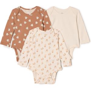 imageAmazon Essentials x Sofia Grainge Unisex Babies Long Sleeve Crew Neck Bodysuit Pack of 3IvoryLamb FacesRabbits