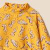 imageAmazon Essentials Baby Girls Rashguard SetGolden Yellow Beige Leopard