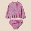 imageAmazon Essentials Baby Girls Rashguard SetLilac Hot Pink Posey Floral