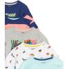 imageAmazon Essentials Boys and Toddlers LongSleeve TShirts Pack of 5Light BlueNavyWhite