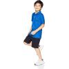 imageAmazon Essentials Boys and Toddlers ShortSleeve Active Performance Polo Shirts Pack of 2Cobalt BlueGrey Space Dye