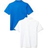 imageAmazon Essentials Boys and Toddlers ShortSleeve Active Performance Polo Shirts Pack of 2Royal BlueWhite
