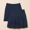 imageAmazon Essentials Girls Uniform Pleated Skort Skirt Pack of 2Navy