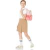 imageAmazon Essentials Girls Uniform Scooter Skirts MultipacksKhaki Brown