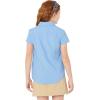 imageAmazon Essentials Girls Uniform Short Sleeve Stretch Poplin ButtonDown Shirts Pack of 3Blue