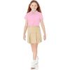 imageAmazon Essentials Girls Uniform Short Sleeve Stretch Poplin ButtonDown Shirts Pack of 3Pink