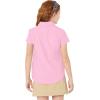imageAmazon Essentials Girls Uniform Short Sleeve Stretch Poplin ButtonDown Shirts Pack of 3Pink
