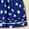 imageAmazon Essentials Girls and Toddlers 100 Cotton PuffSleeve Fit ampamp Flare DressNavy Abstract Dots