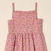 imageAmazon Essentials Girls and Toddlers Cotton Strappy Midi DressBeige Hot Pink Posey Floral