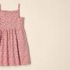 imageAmazon Essentials Girls and Toddlers Cotton Strappy Midi DressBeige Hot Pink Posey Floral