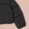 imageAmazon Essentials Girls and Toddlers Cropped FullZip Puffer Jacket Quilted Matte or Sherpa FleeceBlack