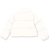 imageAmazon Essentials Girls and Toddlers Cropped FullZip Puffer Jacket Quilted Matte or Sherpa FleeceEggshell White
