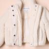 imageAmazon Essentials Girls and Toddlers Cropped FullZip Puffer Jacket Quilted Matte or Sherpa FleeceLight Beige