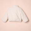 imageAmazon Essentials Girls and Toddlers Cropped FullZip Puffer Jacket Quilted Matte or Sherpa FleeceLight Beige
