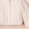 imageAmazon Essentials Girls and Toddlers Cropped FullZip Puffer Jacket Quilted Matte or Sherpa FleeceLight Beige