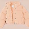 imageAmazon Essentials Girls and Toddlers Cropped FullZip Puffer Jacket Quilted Matte or Sherpa FleeceLight Brown