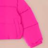 imageAmazon Essentials Girls and Toddlers Cropped FullZip Puffer Jacket Quilted Matte or Sherpa FleeceNeon Pink