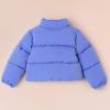 imageAmazon Essentials Girls and Toddlers Cropped FullZip Puffer Jacket Quilted Matte or Sherpa FleecePurple Blue