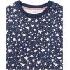 imageAmazon Essentials Girls and Toddlers Fleece Crewneck Pullover Sweatshirts Pack of 2Navy StarsTeal Blue