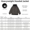 imageAmazon Essentials Girls and Toddlers Heavyweight Hooded Puffer Coat WaterResistantCamel Cheetah Print