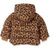 imageAmazon Essentials Girls and Toddlers Heavyweight Hooded Puffer Coat WaterResistantCamel Cheetah Print