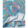 imageAmazon Essentials Girls and Toddlers Knitted Ruffle Scooter Skirts Previously Spotted Zebra MultipacksDeep Blue FruitDoodles PrintPink
