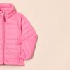 imageAmazon Essentials Girls and Toddlers Lightweight WaterResistant Hooded Packable Mock Puffer JacketBright Pink