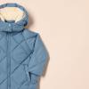 imageAmazon Essentials Girls and Toddlers Long Quilted Cocoon Puffer CoatBlue