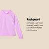 imageAmazon Essentials Girls and Toddlers Long Sleeve Rashguard TShirtBright Lavender