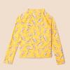 imageAmazon Essentials Girls and Toddlers Long Sleeve Rashguard TShirtGolden Yellow Beige Leopard