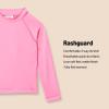 imageAmazon Essentials Girls and Toddlers Long Sleeve Rashguard TShirtHot Pink