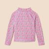 imageAmazon Essentials Girls and Toddlers Long Sleeve Rashguard TShirtLilac Hot Pink Posey Floral