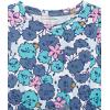 imageAmazon Essentials Girls and Toddlers LongSleeve Elastic Waist TShirt DressBlue FloralNavy